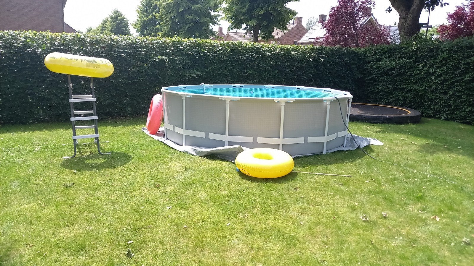 Zwembad 4.27m rond - 1.07m hoog + veel extra's, Ophalen, 80 tot 120 cm, Rond, 300 cm of meer