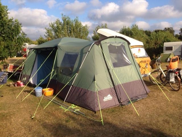 In goede staat verkerende Khyam motordome classic bustent !, Caravans en Kamperen, Tenten, Ophalen, Gebruikt, Tot en met 4
