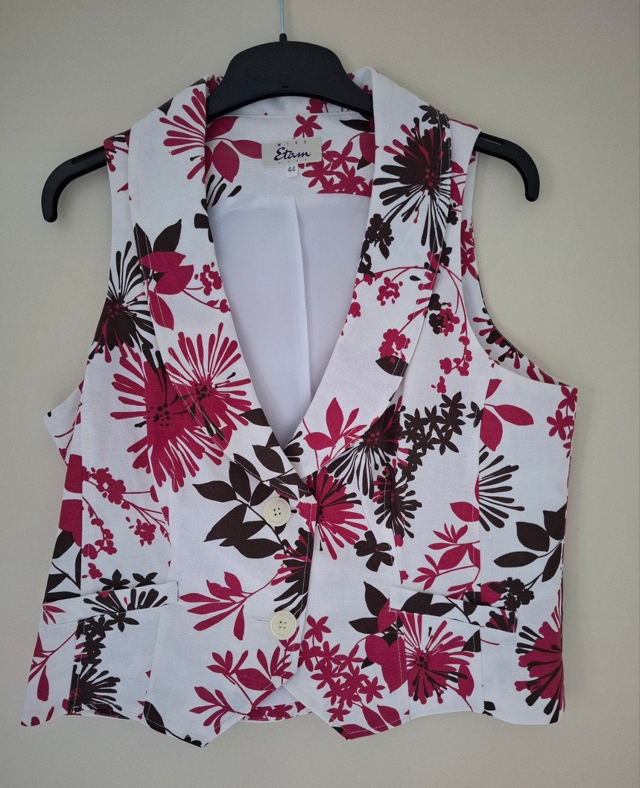 NIEUWE MISS ETAM - DAMES GILET MET BLOEMENPRINT MAAT 44 🔥✅️, Maat 38/40 (M), Meerkleurig, Nieuw, Ophalen of Verzenden