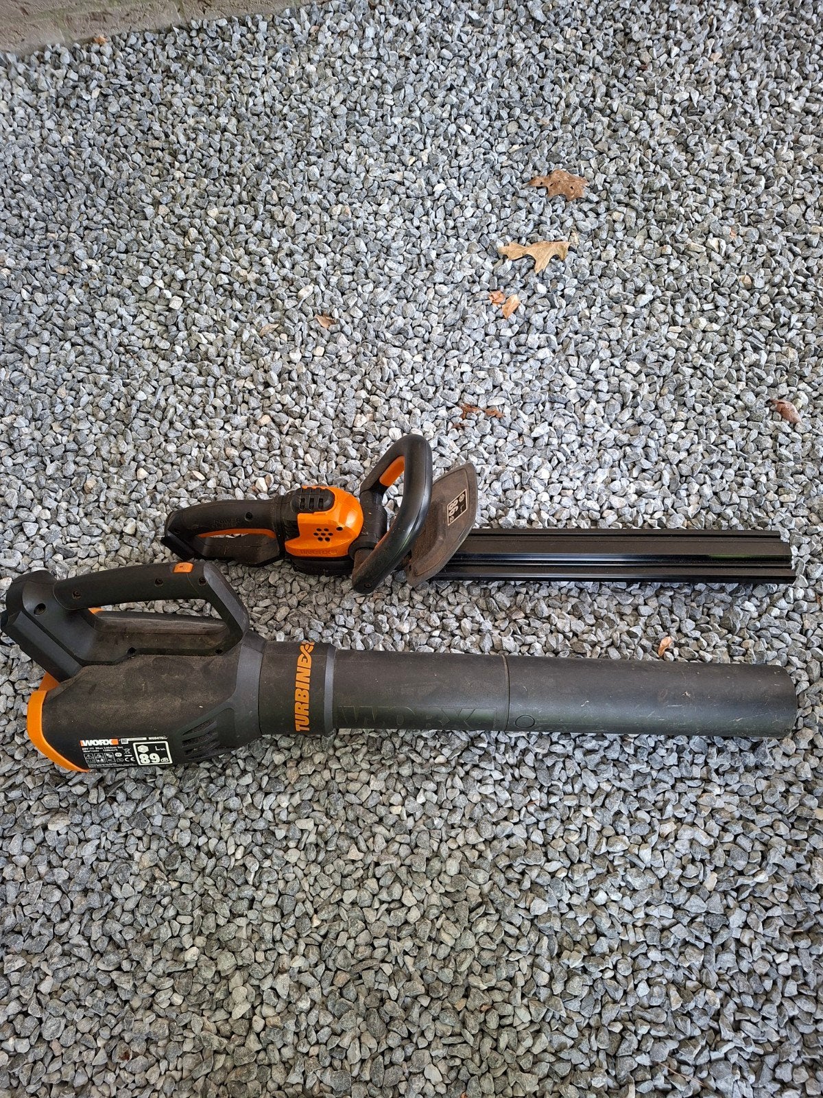 Worx Heggenschaar en Bladblazer, Ophalen, Gebruikt