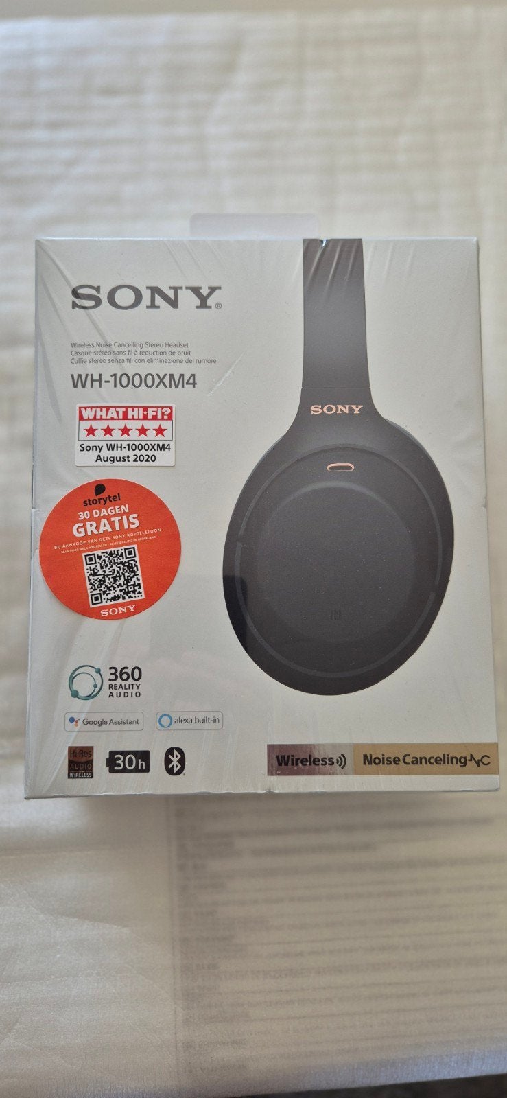 Sony WH-1000XM4 Draadloze Noise-Cancelling Koptelefoon