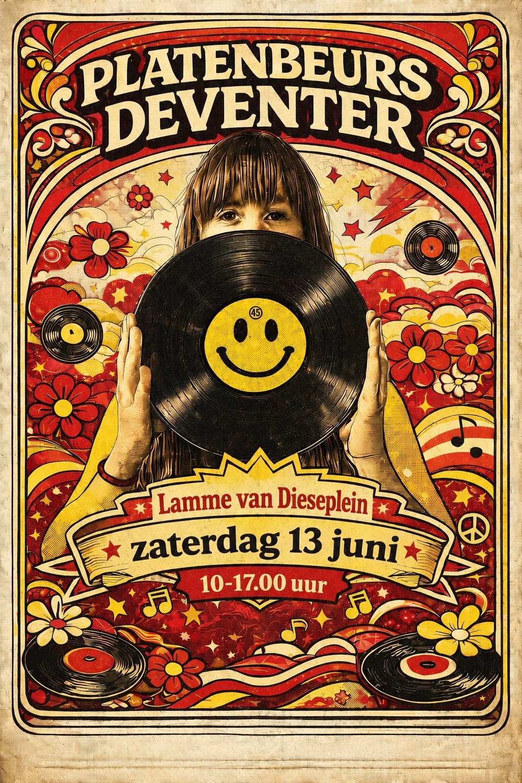 Platenbeurs Deventer zaterdag 13 juni Centrum, Cd's en Dvd's, Vinyl | Pop, Zo goed als nieuw, Ophalen of Verzenden