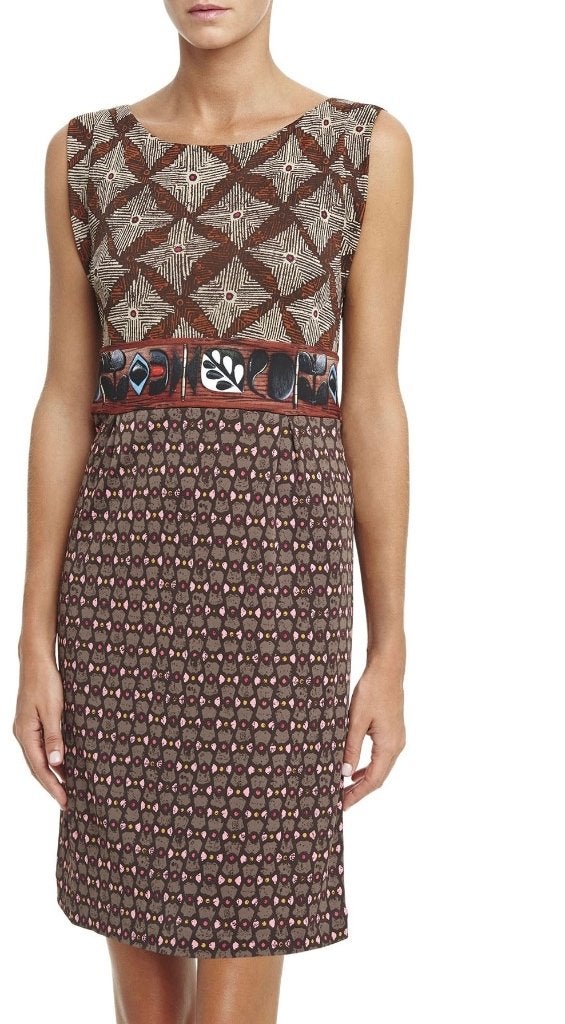 Maliparmi prachtig viscose zomerjurkje nieuw maat XS, Bruin, Nieuw, Ophalen of Verzenden, Boven de knie