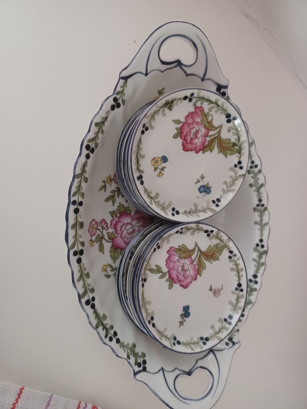 AntiekVilleroy & Boch 'Heinrich' schaal en schotels, Ophalen of Verzenden