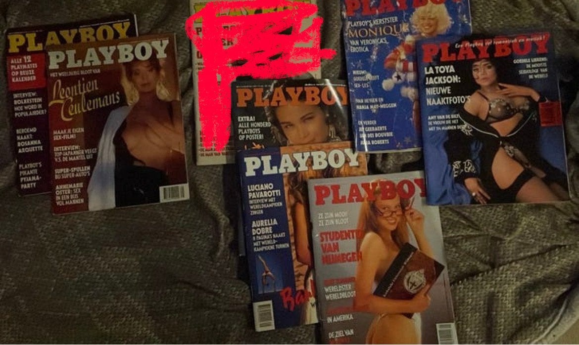 Vintage Nederlandse Playboy jaargang 1991-7 st, Ophalen of Verzenden, Zo goed als nieuw, Muziek, Film of Tv