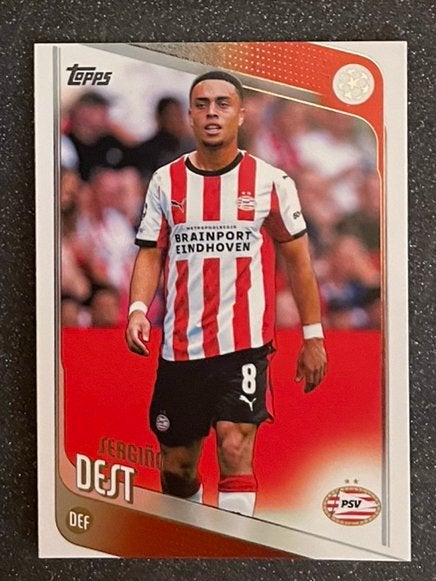 Topps UCC Flagship ‘26    SERGIÑO DEST    PSV, Verzenden, Zo goed als nieuw, Plaatje