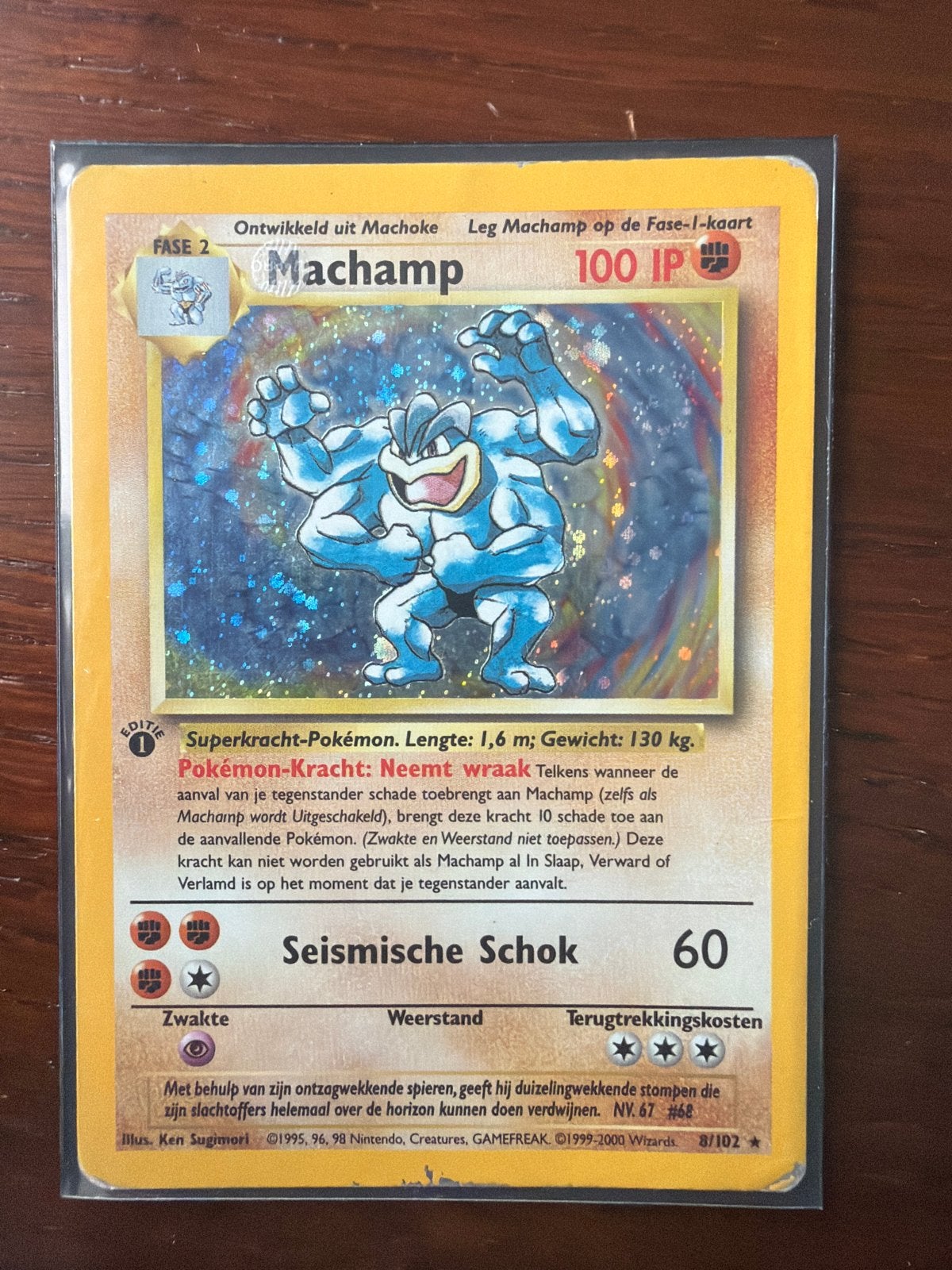 Machamp Pokémon Kaart 8/102 (1999-2000 Wizards), Hobby en Vrije tijd, Verzamelkaartspellen | Pokémon, Ophalen of Verzenden, Gebruikt