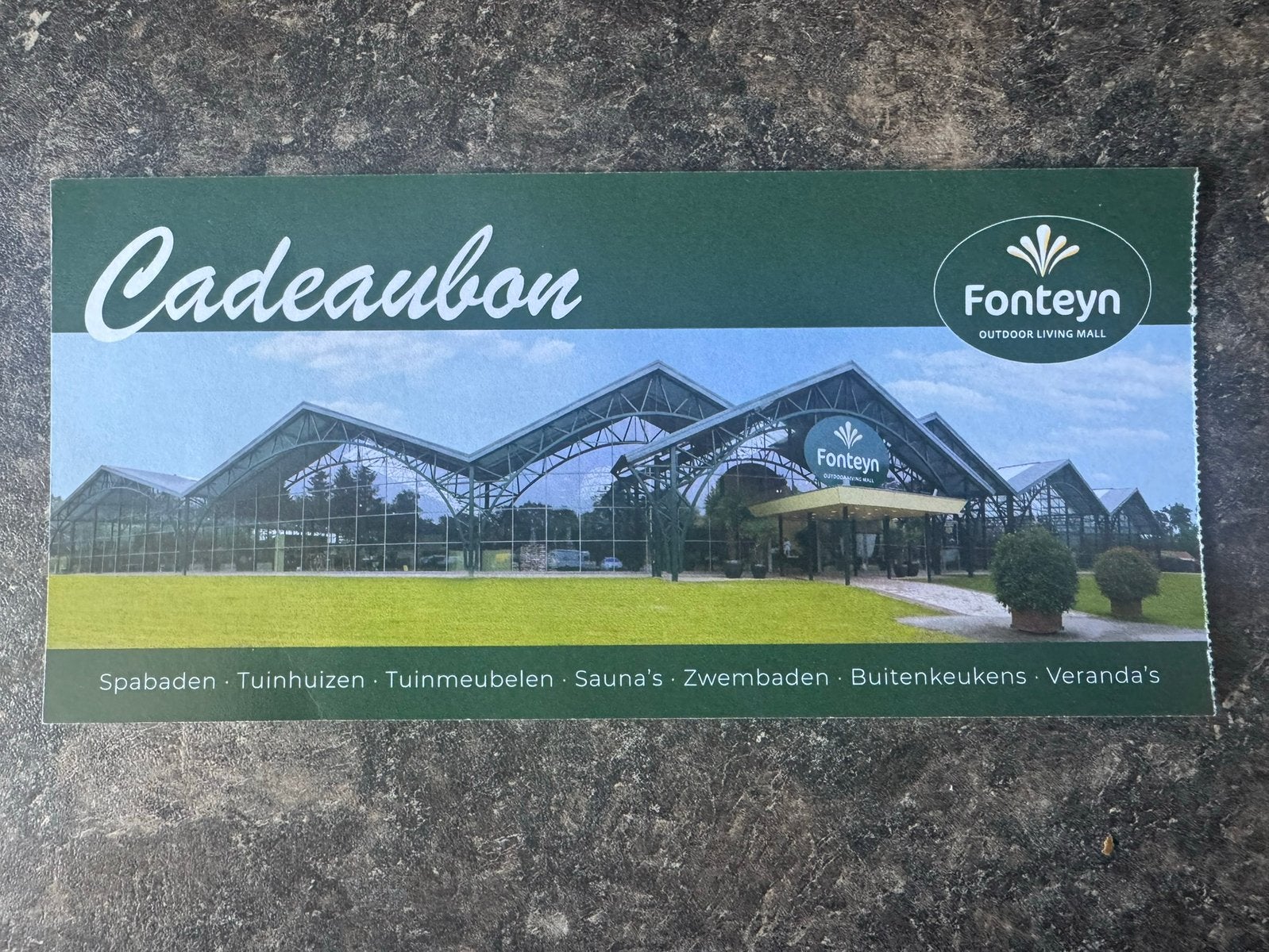 Cadeaubon Fonteyn  250 euro, Ophalen, Zo goed als nieuw, 3 ramen of meer