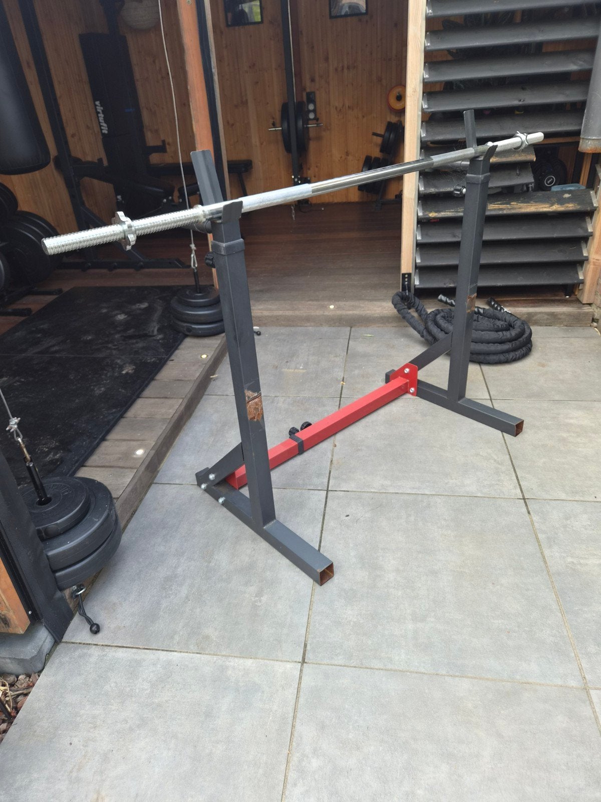 Squatrek Benchrek - Verstelbaar in hoogte, Sport en Fitness, Ophalen, Gebruikt, Benen, Fitnessbank