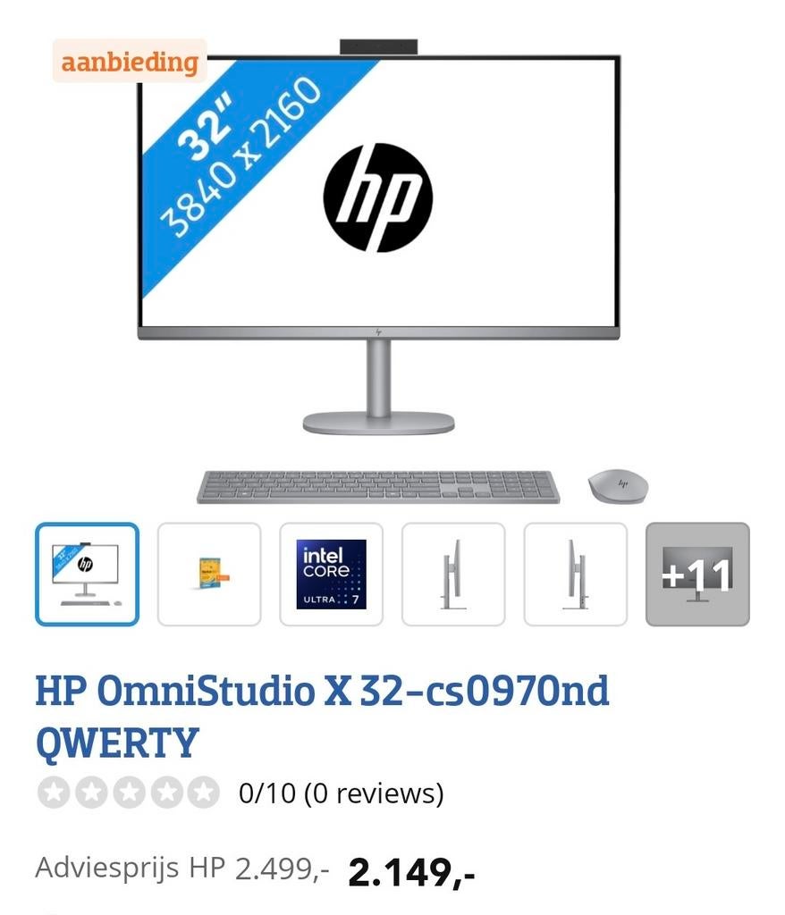 HP OmniStudio All-in-One PC, Computers en Software, Desktop Pc's, 32 GB, Nieuw, Ophalen of Verzenden, HP