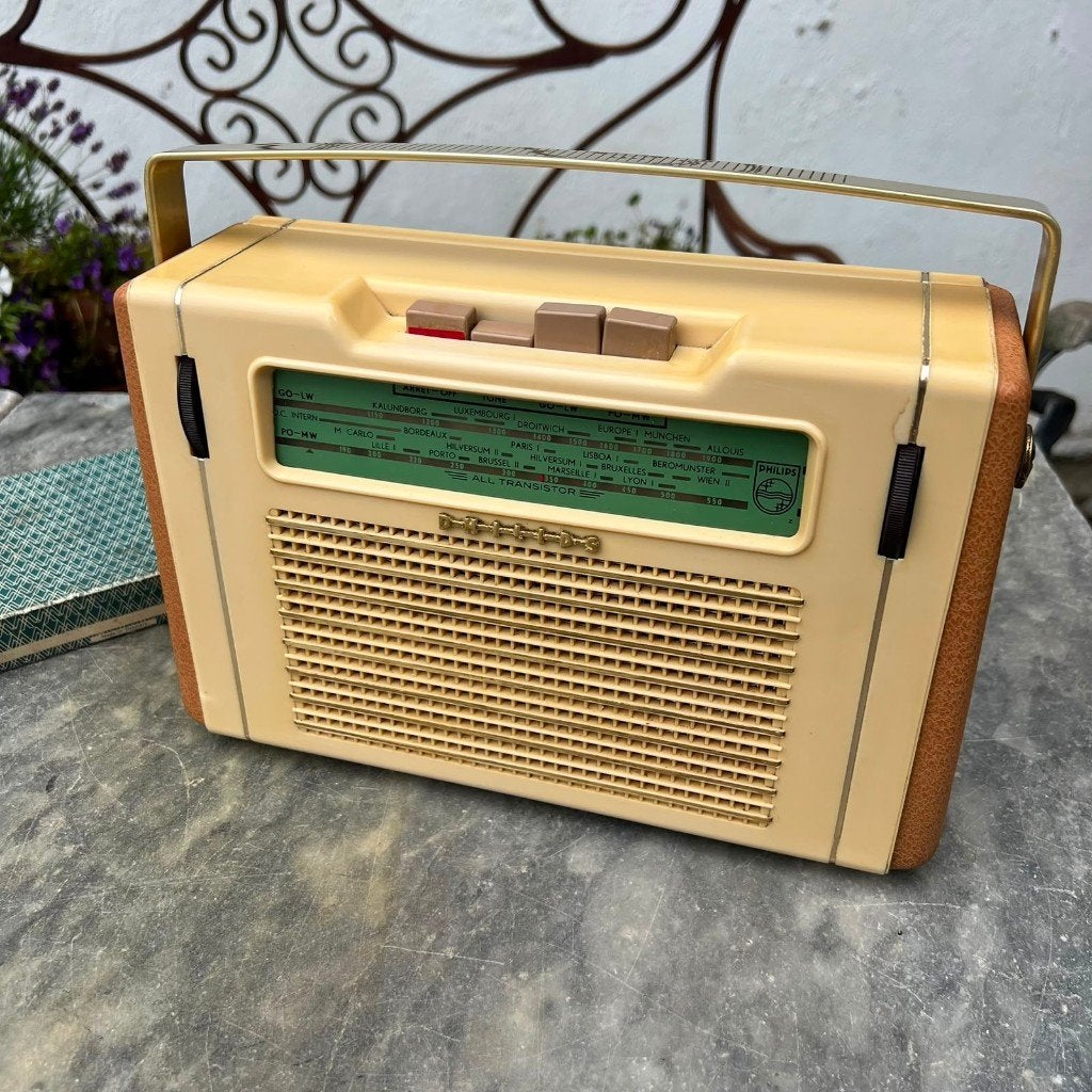 VW Philips transistorradio 1958 L3X80T, Ophalen of Verzenden, Gebruikt