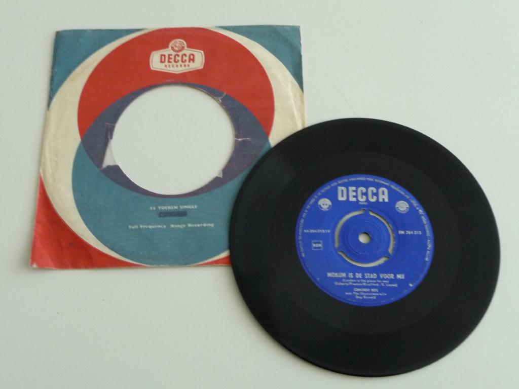 single EDMUNDO ROS -MOKUM IS DE STAD VOOR MIJ- DECCA RECORDS, Gebruikt, 7 inch, Single, Ophalen of Verzenden