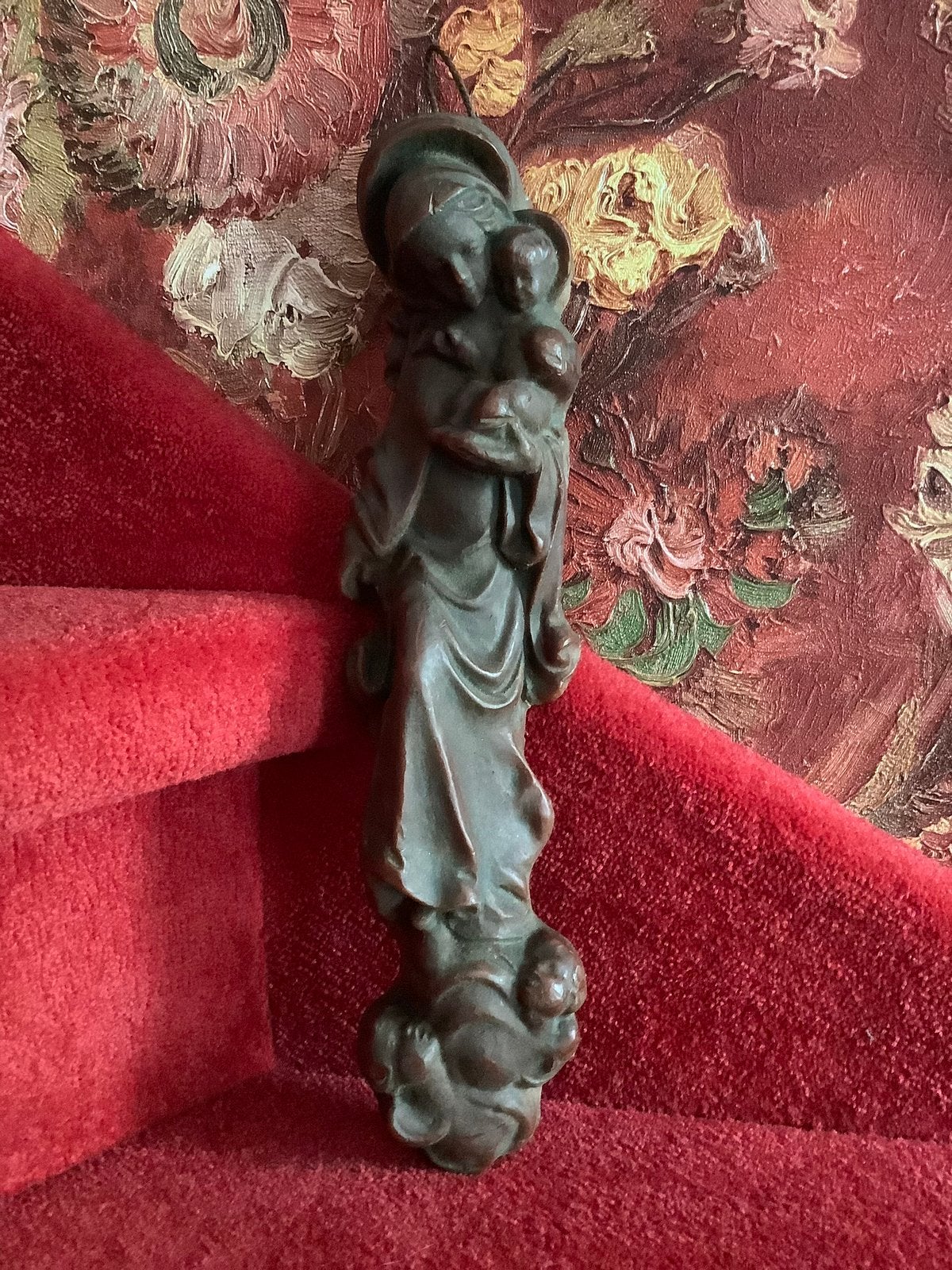 Prachtige wandbeeld ❤️ Maria met Kindje, Antiek en Kunst, Ophalen of Verzenden