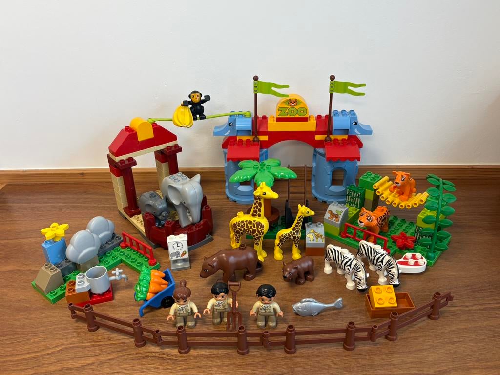 Duplo grote dierentuin met veel dieren, Kinderen en Baby's, Speelgoed | Duplo en Lego, Ophalen of Verzenden, Gebruikt, Complete set