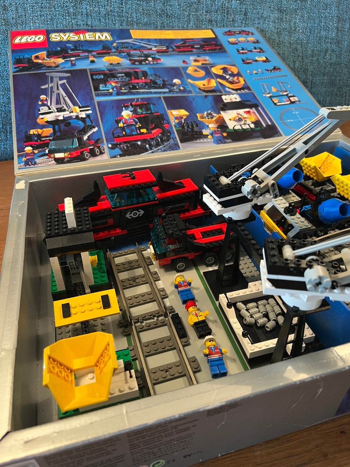 Vintage Jaren 90 LEGO 4565 System Goederen- en Kraanspoorweg, Overige thema's, Lego, Ophalen of Verzenden, Zo goed als nieuw