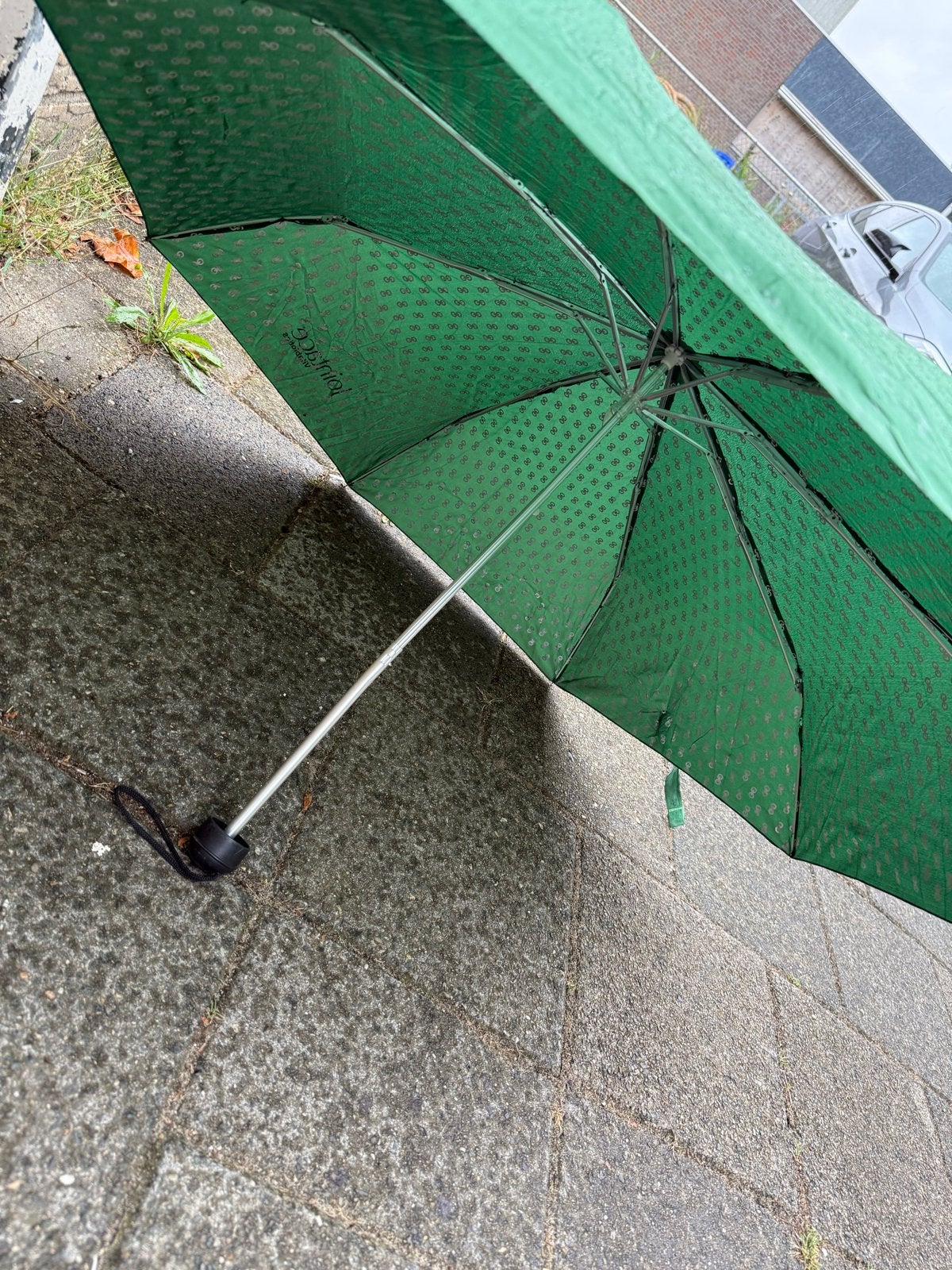 Groene paraplu voor vissers of strand - Jointace, Ophalen of Verzenden, Gebruikt, Groen