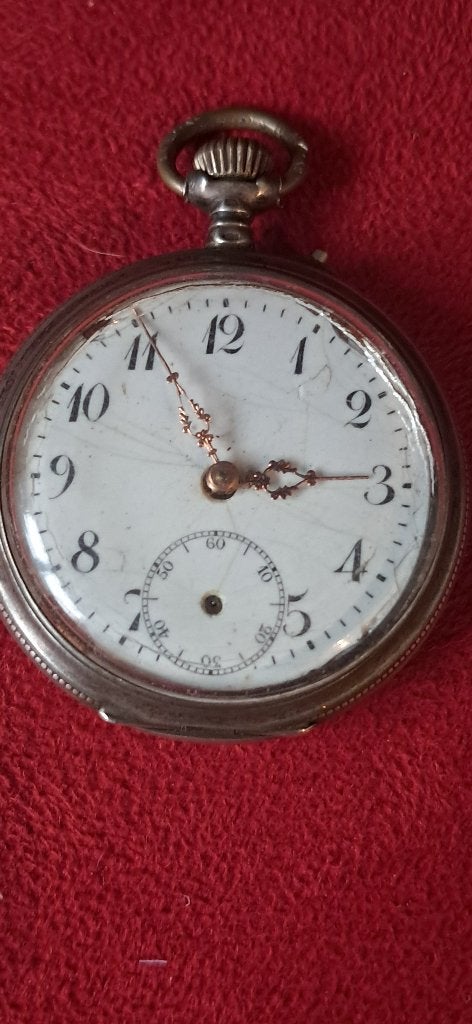 Antiek Zilveren zakhorloge, Overige merken, Zakhorloge, 1900 tot 1930, Ophalen of Verzenden