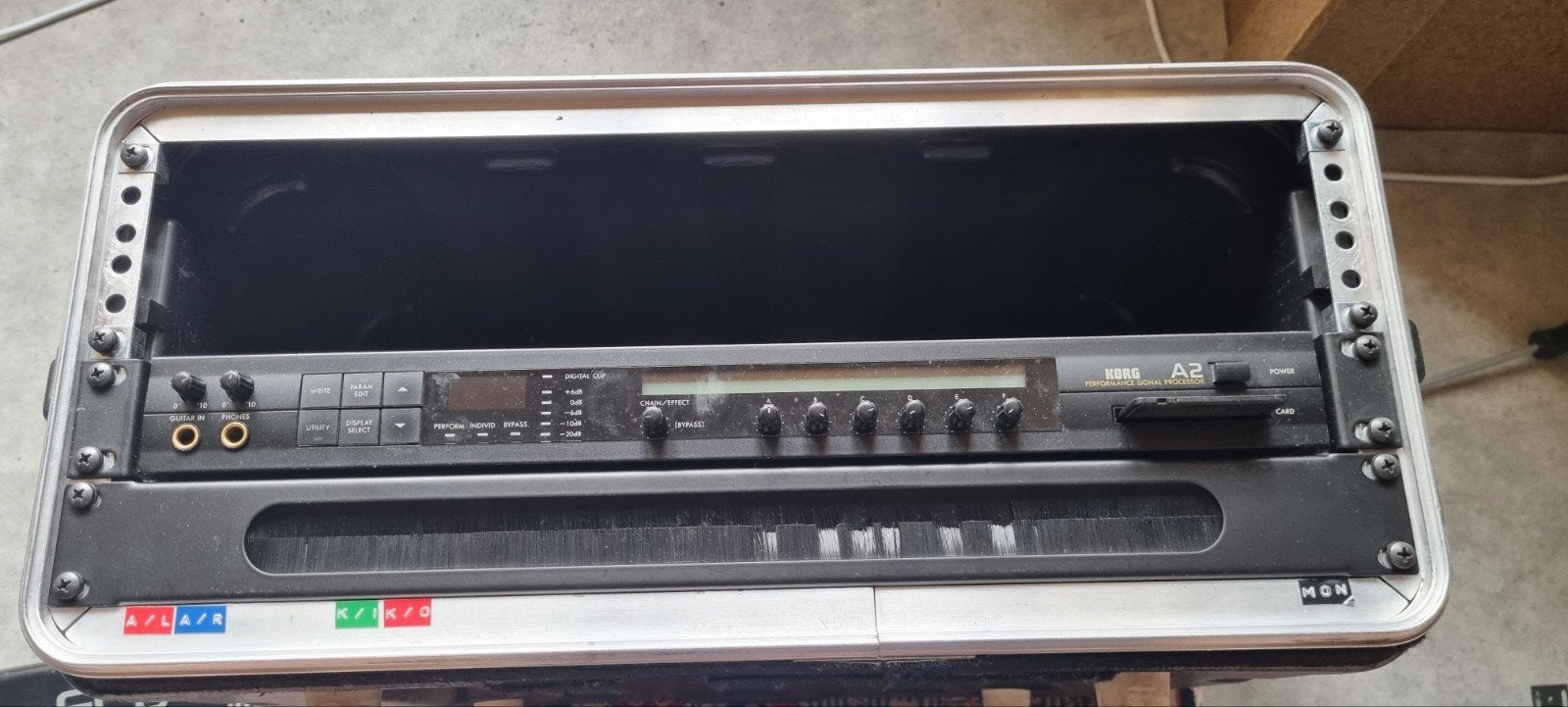 Korg A2 Performance Signal Processor met FC6 en case, Ophalen of Verzenden, Gebruikt, Korg, Met midi-aansluiting