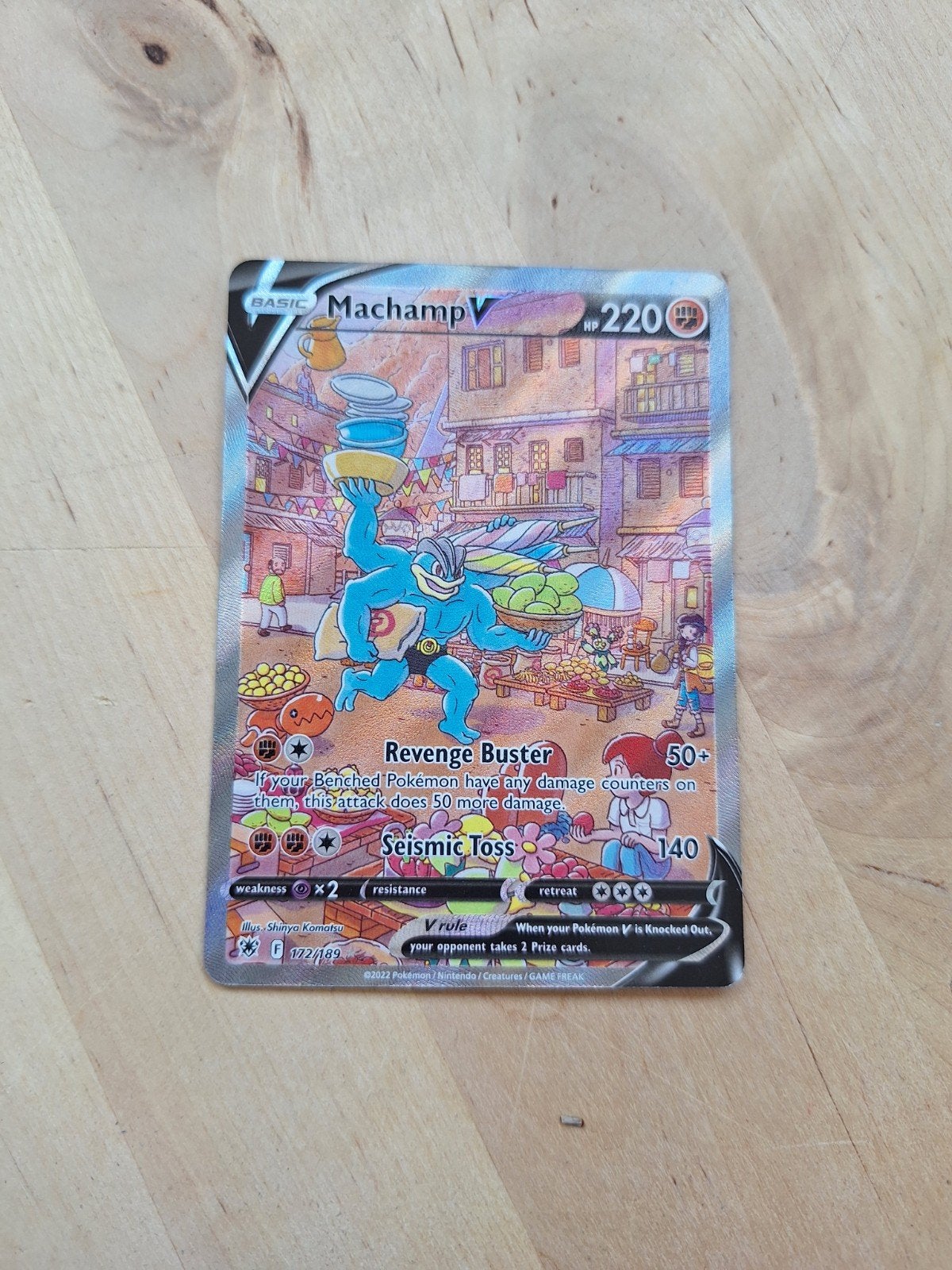 Machamp V (Alternate Full Art), Ophalen of Verzenden, Zo goed als nieuw, Losse kaart, Foil