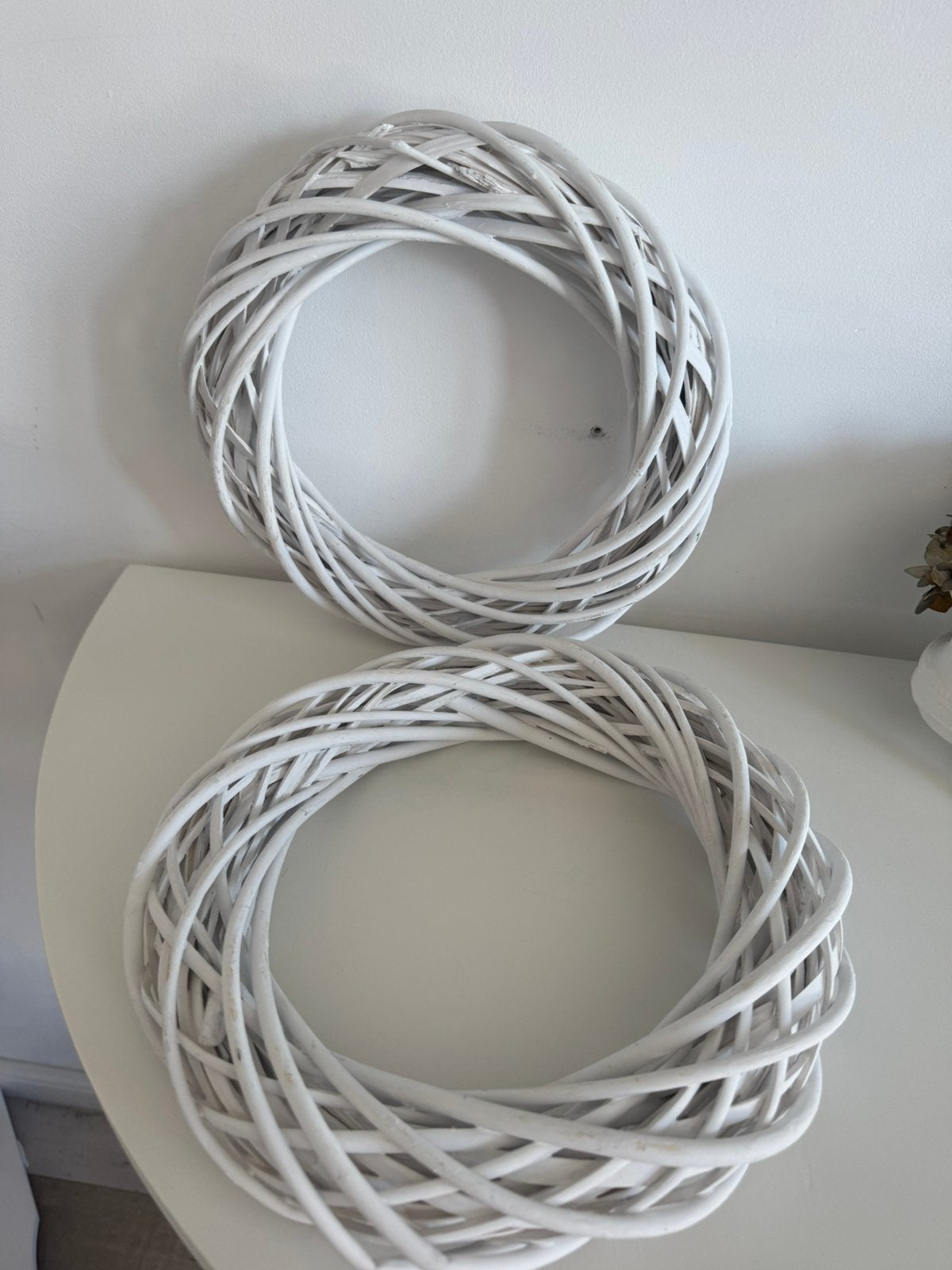 2 witte kransen, Ophalen of Verzenden, Nieuw