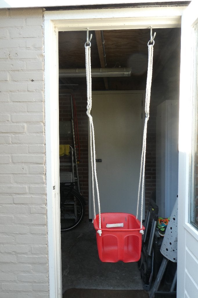 Schommel baby peuter rood, Ophalen, Gebruikt, Schommel