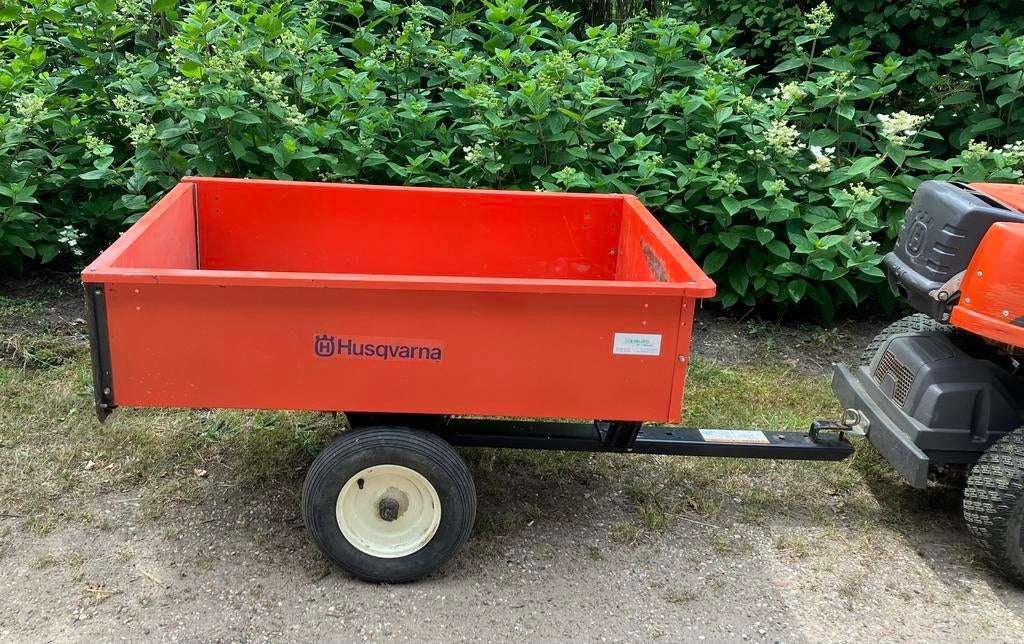 Karretje voor achter zitmaaier/skelter, Ophalen of Verzenden, Gebruikt, Overige merken, Luchtbanden