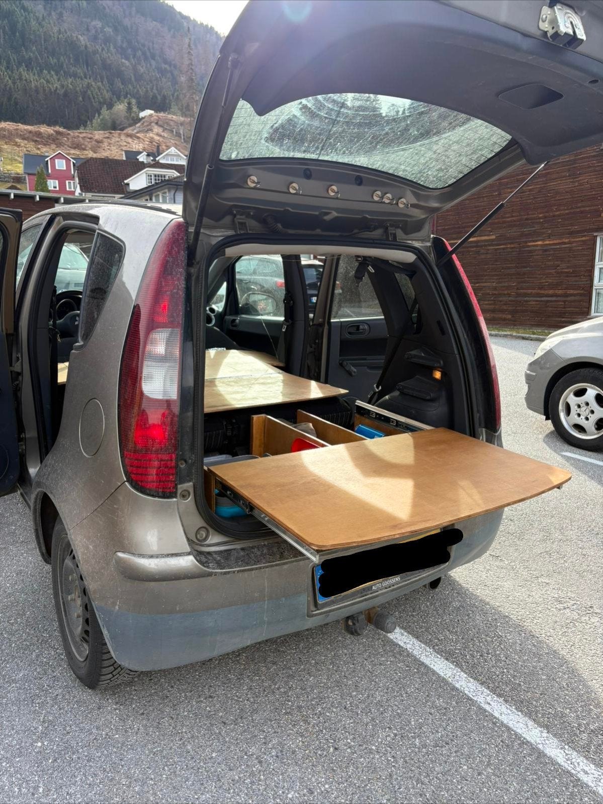 Inbouwset Micro camper Mitsubishi Colt bed 130 x 190, Caravans en Kamperen, Camper-accessoires, Ophalen