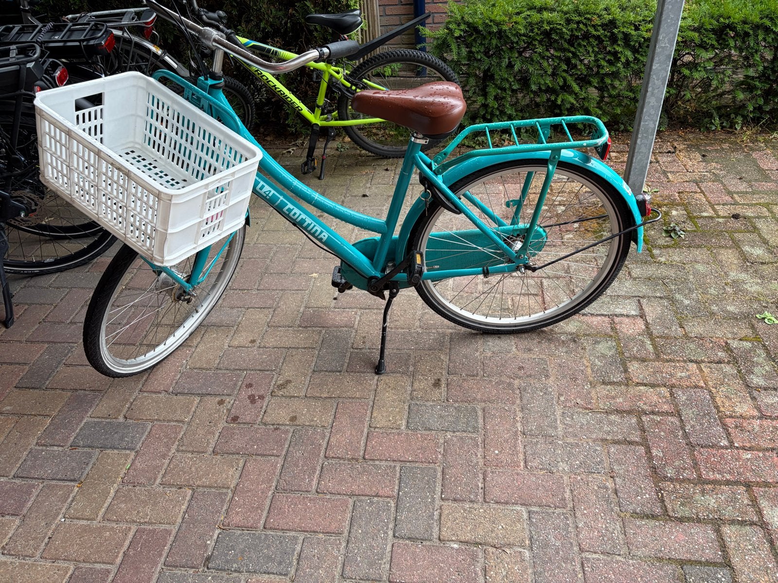 Cortina U4 Transportfiets Dames - Turquoise, Terugtraprem, 50 tot 53 cm, Ophalen, Overige merken