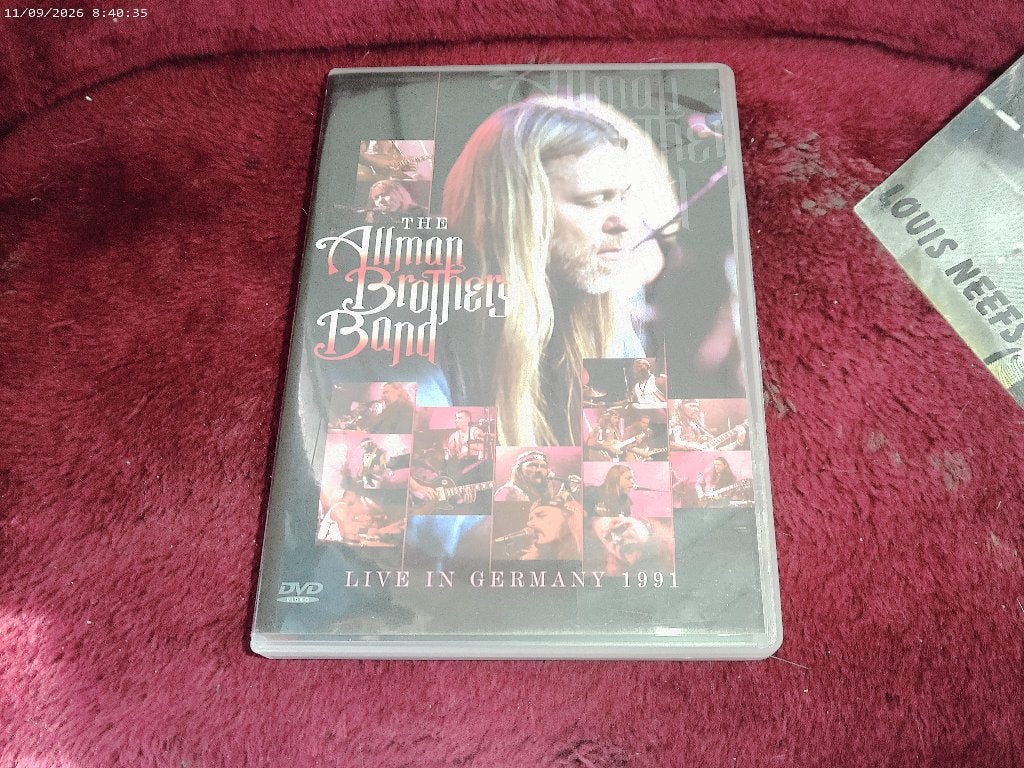 DVD The Allman Brothers Band Live in Germany 1991, Alle leeftijden, Ophalen of Verzenden, Zo goed als nieuw, Concert