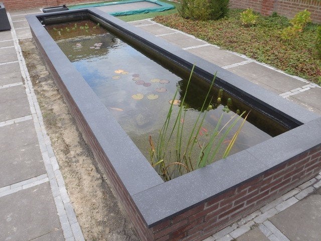 vijverranden kleurvast basalt donker gezoet actieprijzen, Tuin en Terras, Vijvers, Ophalen of Verzenden, Nieuw