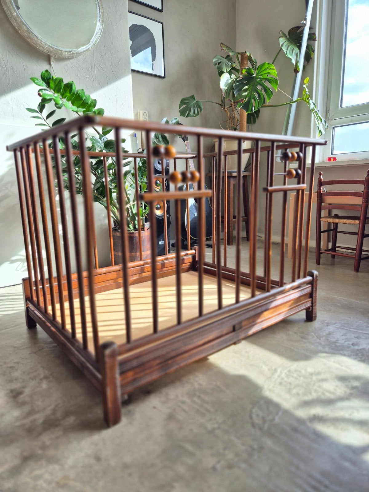 Vintage houten box, Kinderen en Baby's, Ophalen, Gebruikt, Vierkant