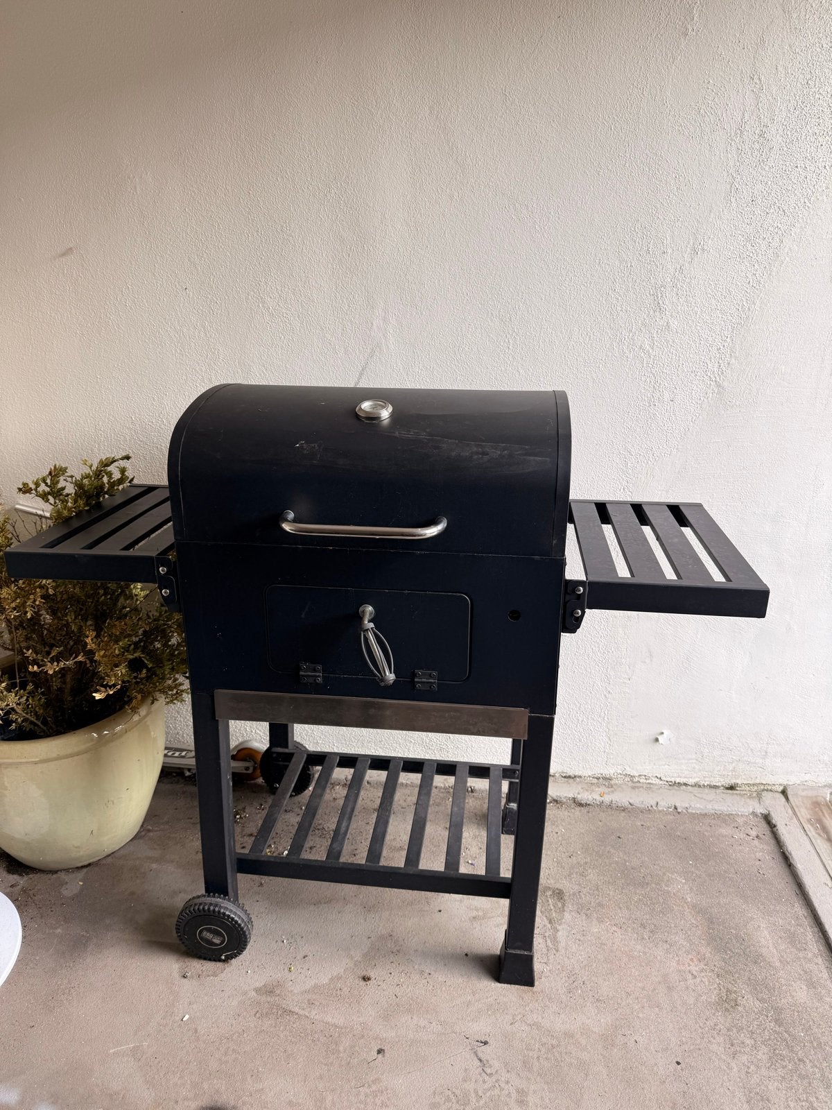 BBQ Friends Park Houtskoolbarbecue met wielen, Ophalen, Gebruikt