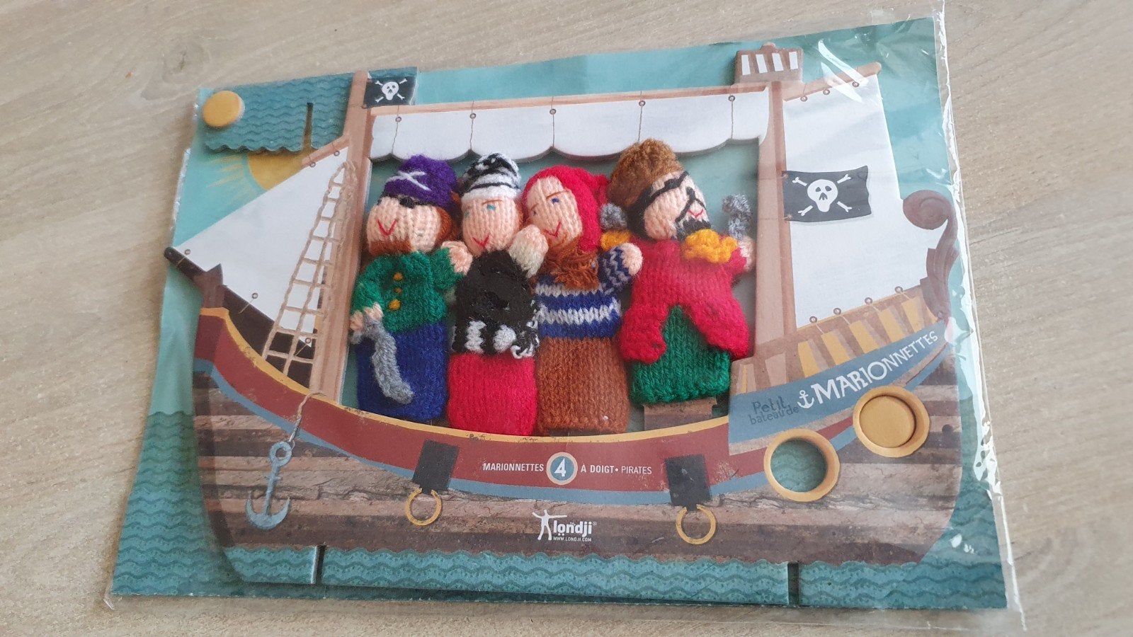 Piraten vingerpoppetjes met boot., Ophalen of Verzenden, Nieuw, Overige typen