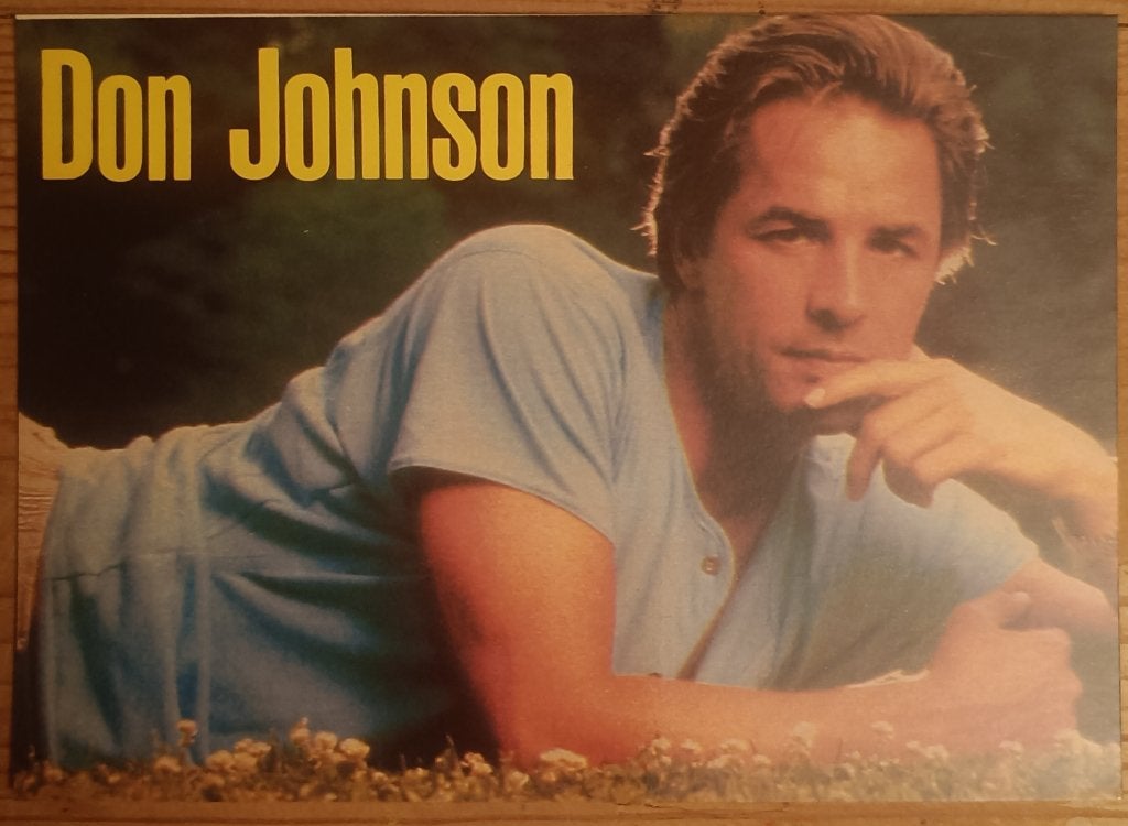 DON JOHNSON MIAMI VICE ANSICHTKAART ONGELOPEN, Verzamelen, Verzenden, 1960 tot 1980, Ongelopen, Sterren en Beroemdheden