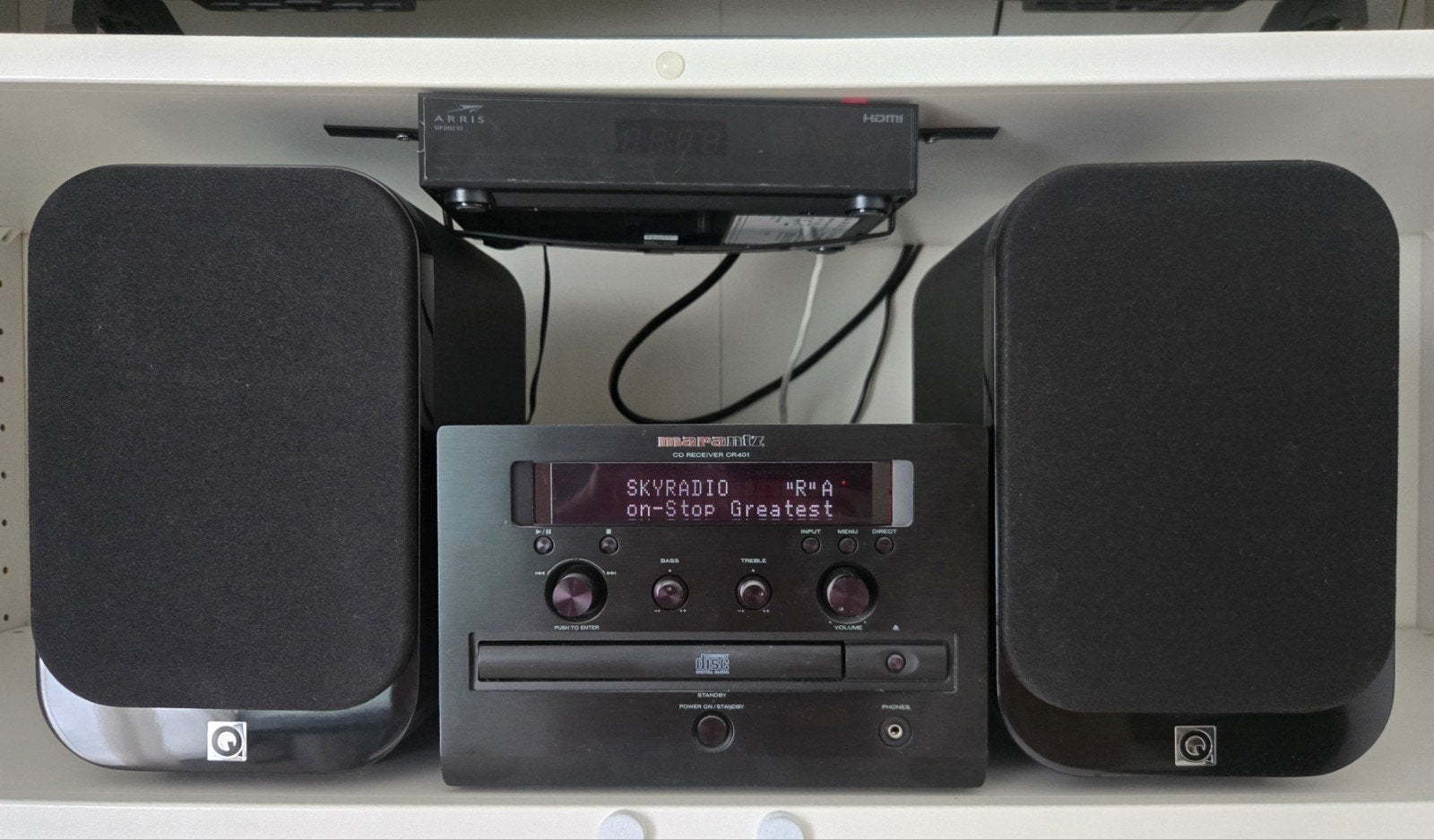 Marantz CR401 CD Receiver met Q Acoustics 3010 Speakers, Overige merken, Tuner of Radio, Ophalen of Verzenden, Zo goed als nieuw