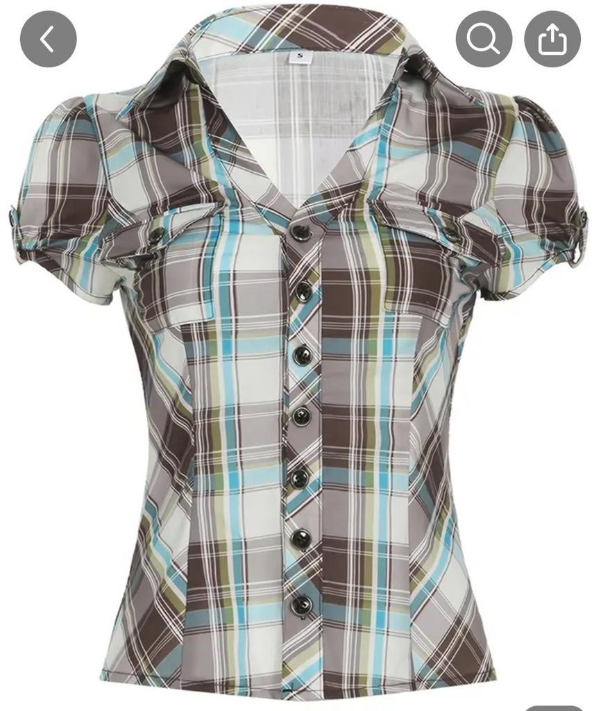 Nieuwe western blouse slimfit, Ophalen of Verzenden, Nieuw, Maat 38/40 (M)