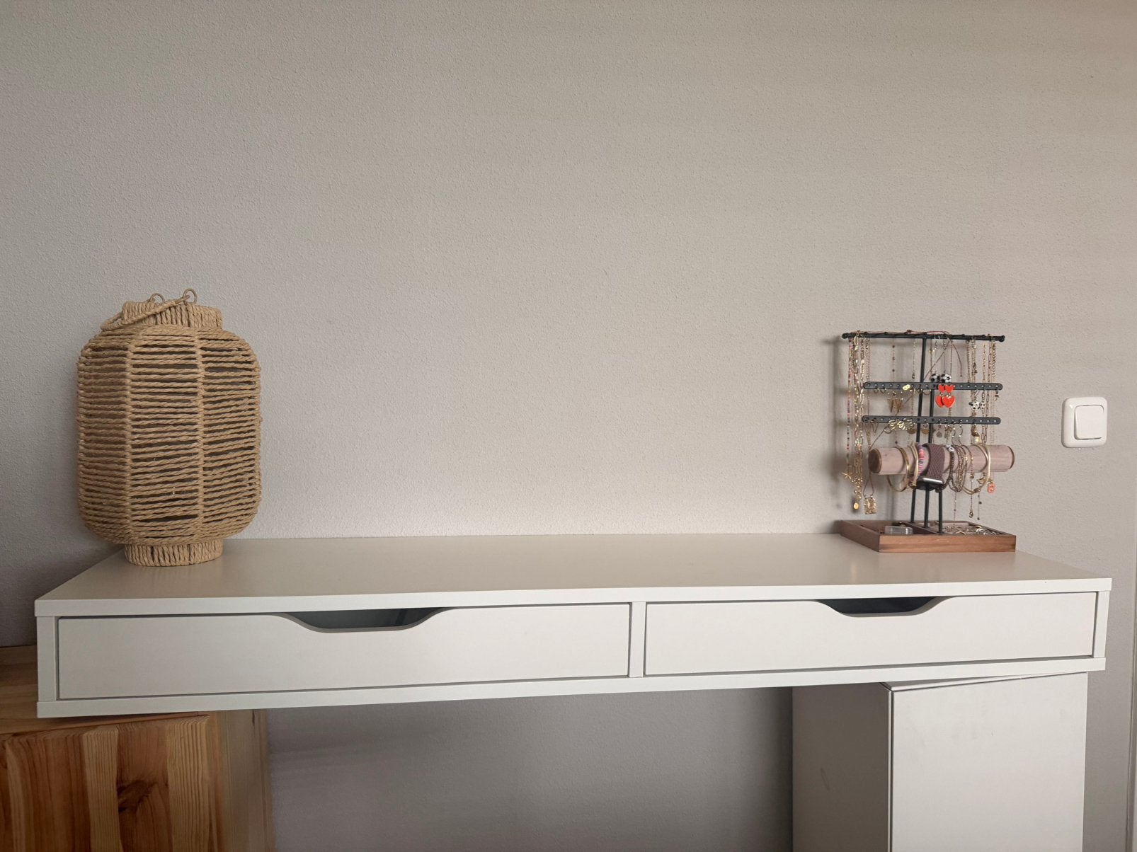 Ikea Egby Alex wit 119x29cm, Ophalen, Zo goed als nieuw, 25 tot 50 cm, Rechthoekig