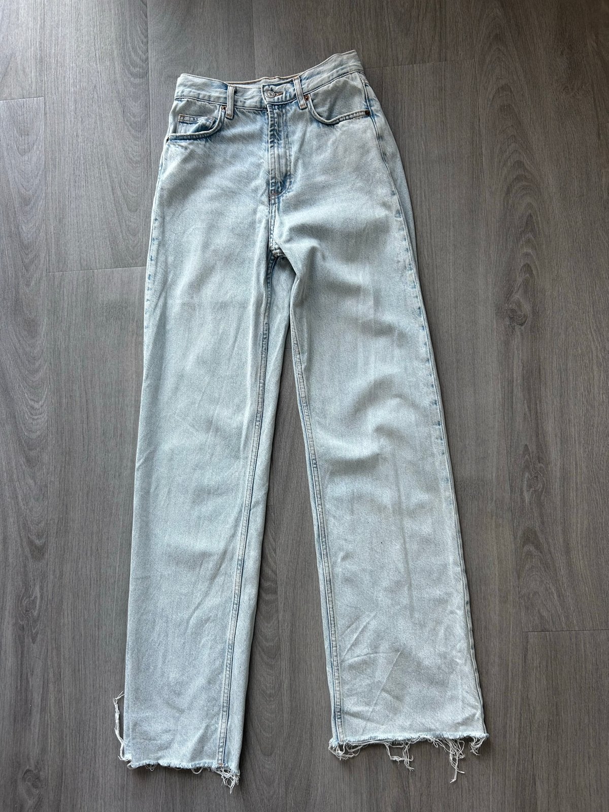 Zara jeans met hoge taille maat 36, Ophalen of Verzenden, Zo goed als nieuw, Blauw, W28 - W29 (confectie 36)
