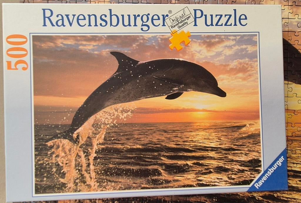 Ravenburger puzzel, dolfijn., Ophalen of Verzenden, 500 t/m 1500 stukjes, Gebruikt, Legpuzzel