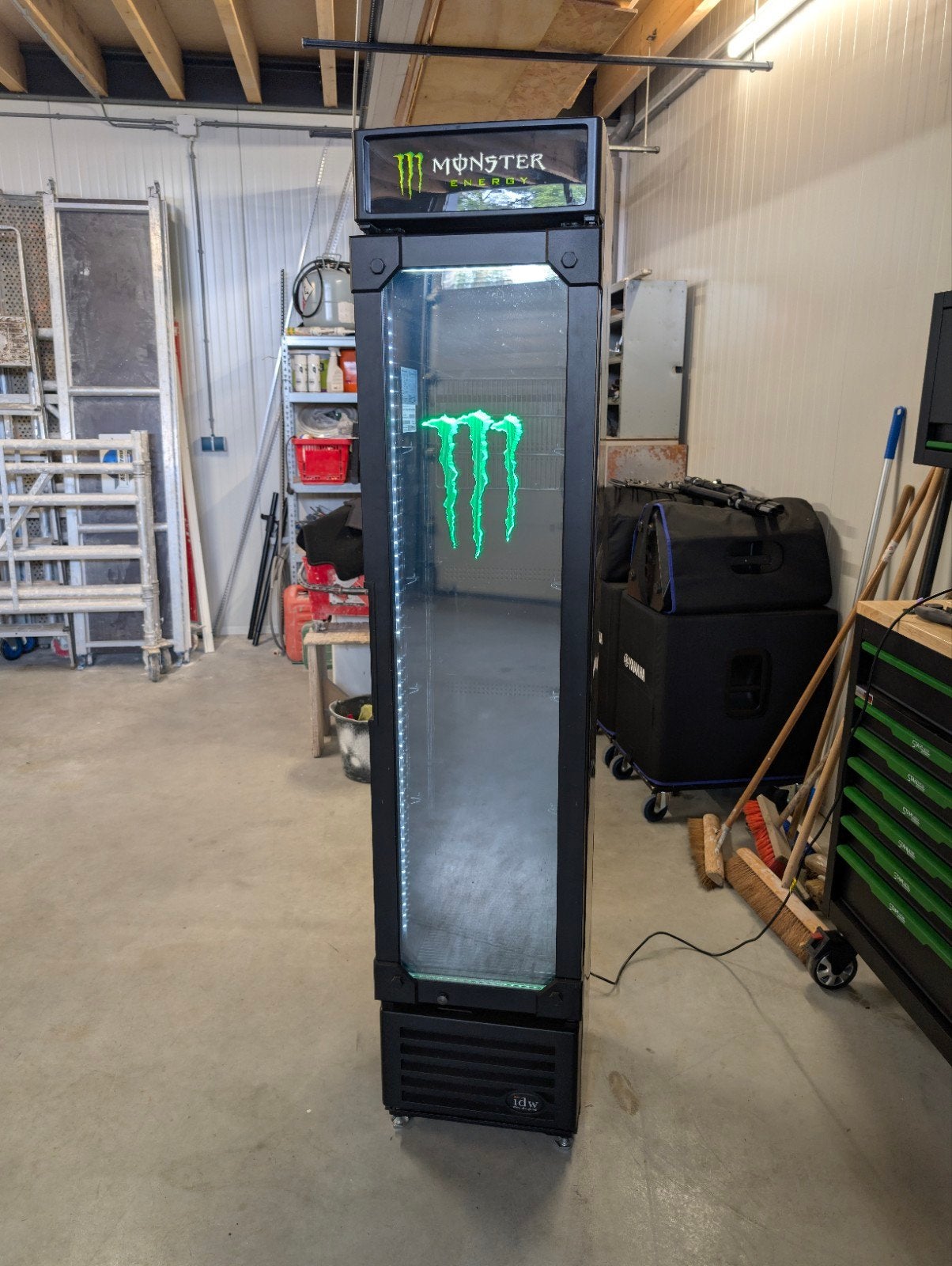 Monster Koelkast met Glasdeur - Goed werkend, 100 tot 150 liter, 45 tot 60 cm, Zonder vriesvak, Gebruikt
