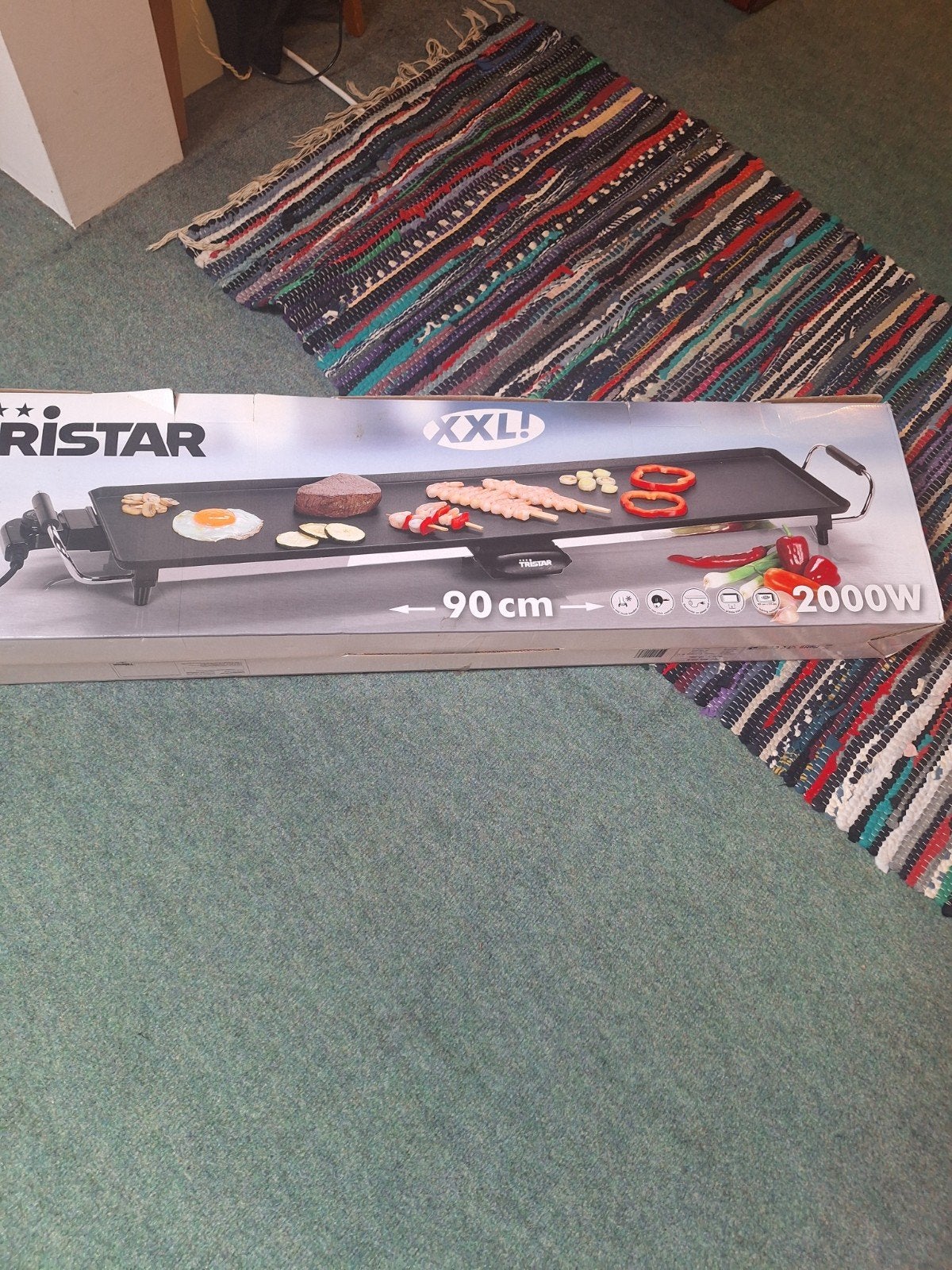 Extra lange grillplaat voor grote groepen - Tristar XXL, Ophalen
