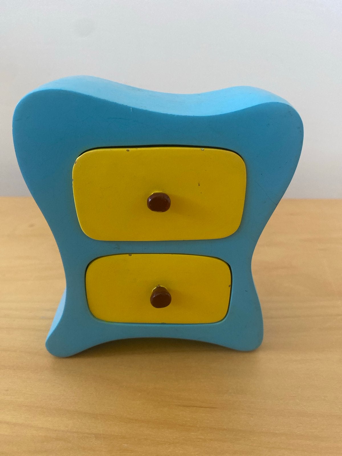 Handgemaakt Houten Mini Ladekastje / Bandsaw Box /Whimsical, Ophalen, Hout, Gebruikt, Meerkleurig