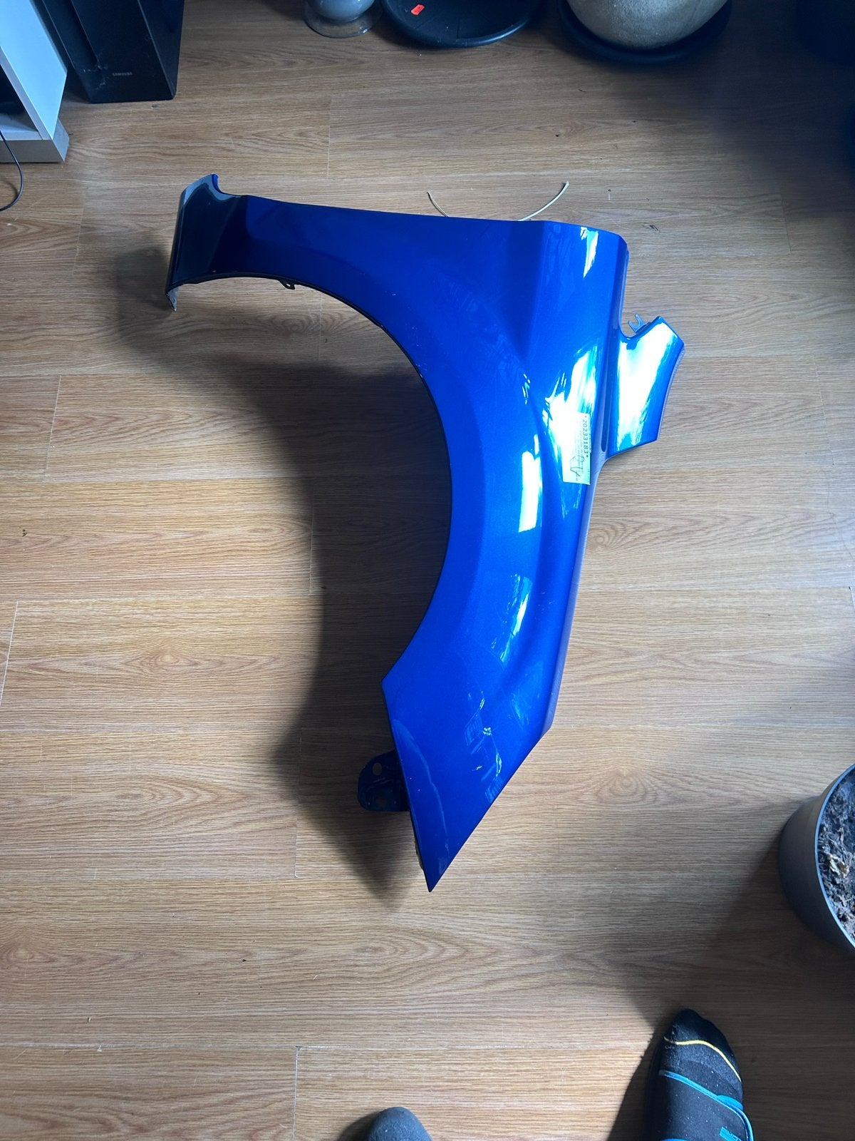 Spatbord rechtsvoor Ford Focus 2 Wagon Combi (04-12) Blauw, Auto-onderdelen, Gebruikt, Voor, Ophalen of Verzenden, Spatbord
