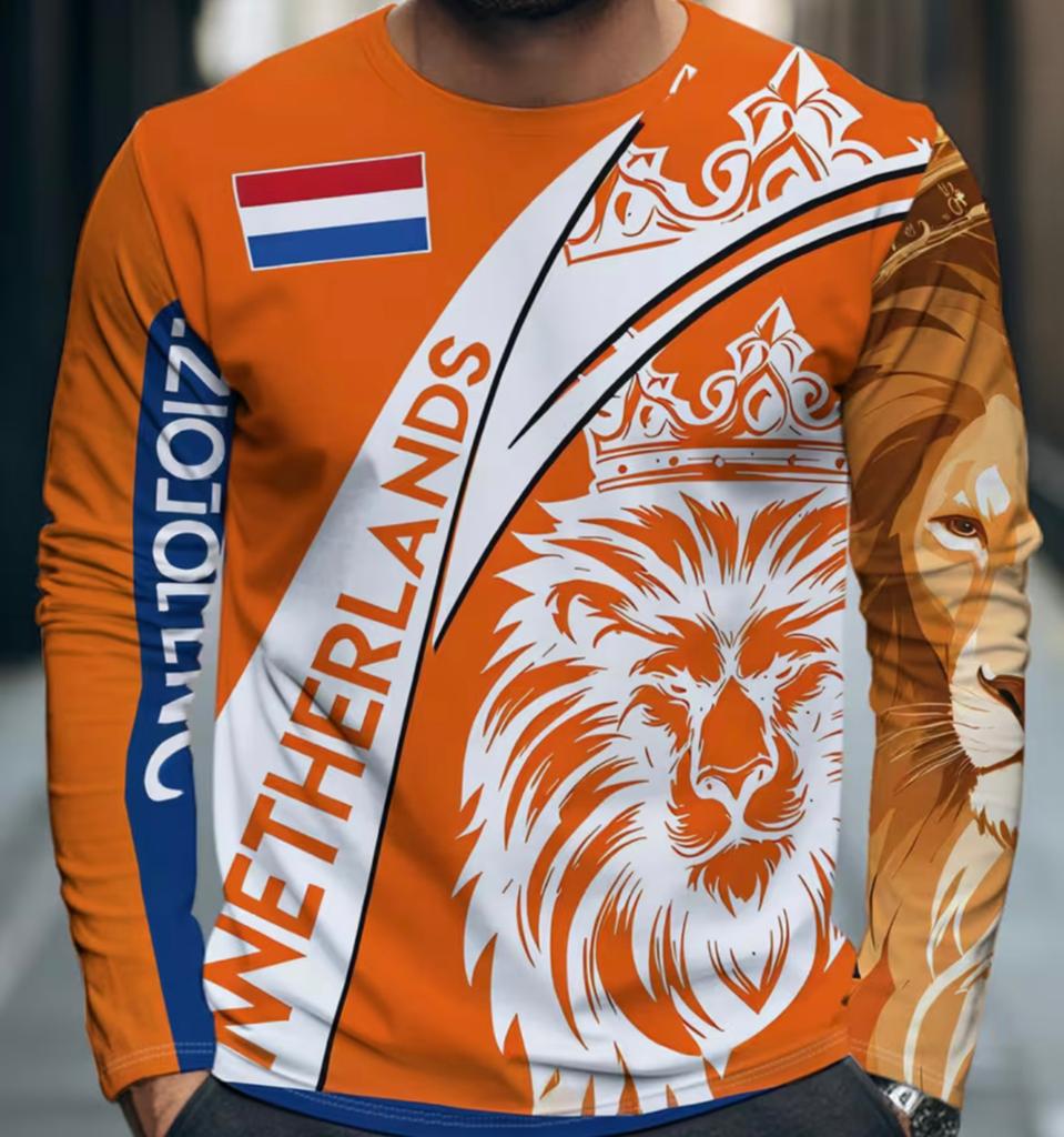 Oranje shirt man xl netherlands oranje leeuw nieuw, Kleding | Heren, Ophalen of Verzenden, Nieuw, Maat 56/58 (XL), Oranje