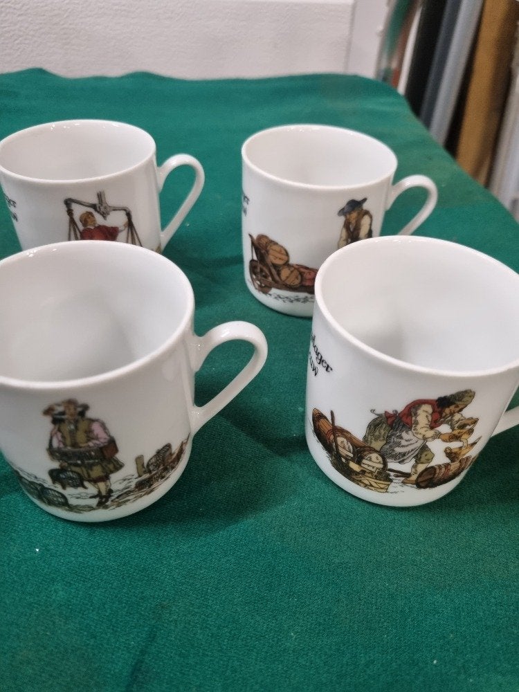 kopjes met hstorische beroepen en afbeeldingen, Ophalen of Verzenden, 'T Olde Gre-j, Info@toldegrej.nl, Endepoelstraat 20f Didam