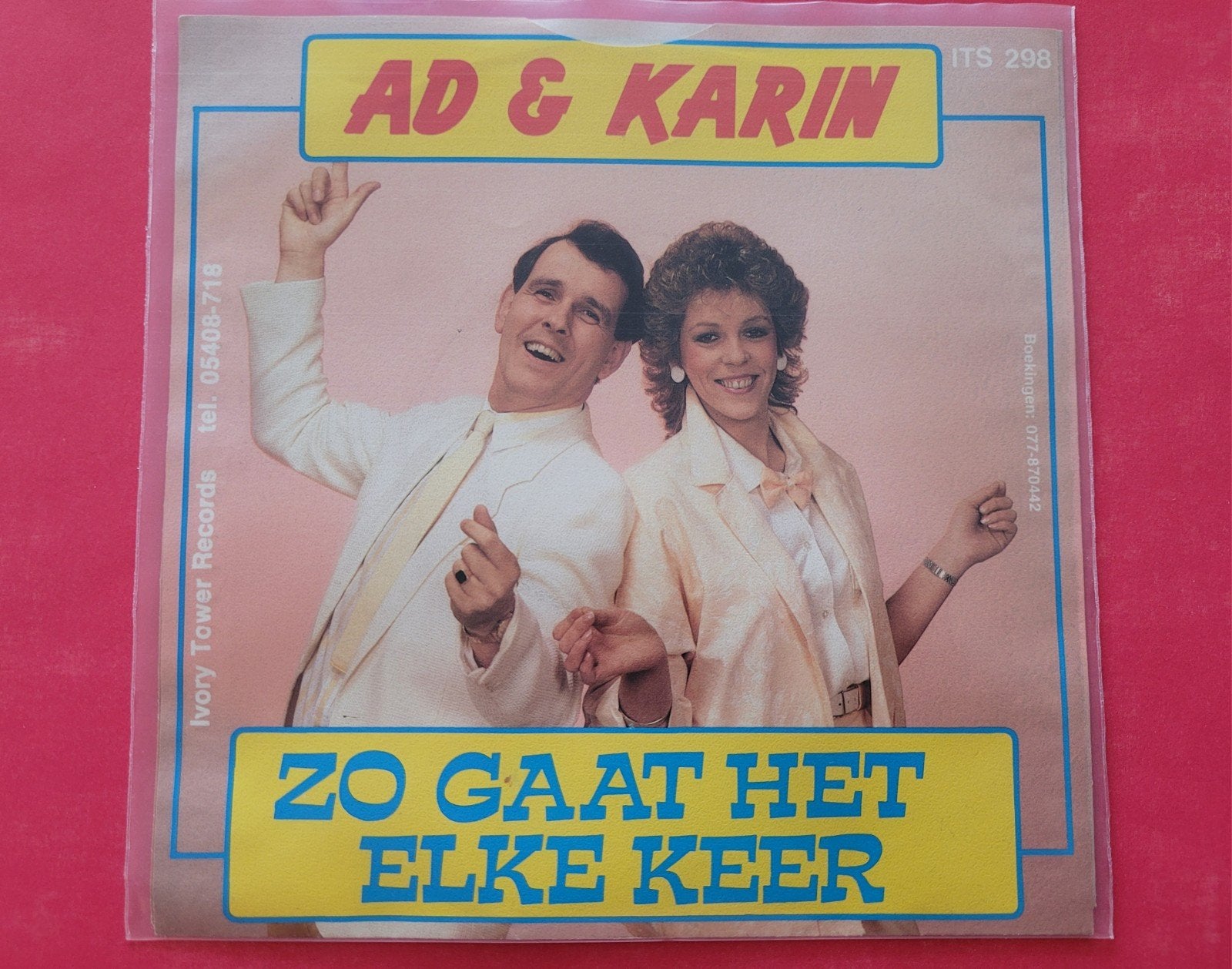 Ad en Karin - Zo gaat het elke keer, Cd's en Dvd's, Vinyl | Nederlandstalig, Ophalen, Zo goed als nieuw, Overige formaten, Levenslied of Smartlap