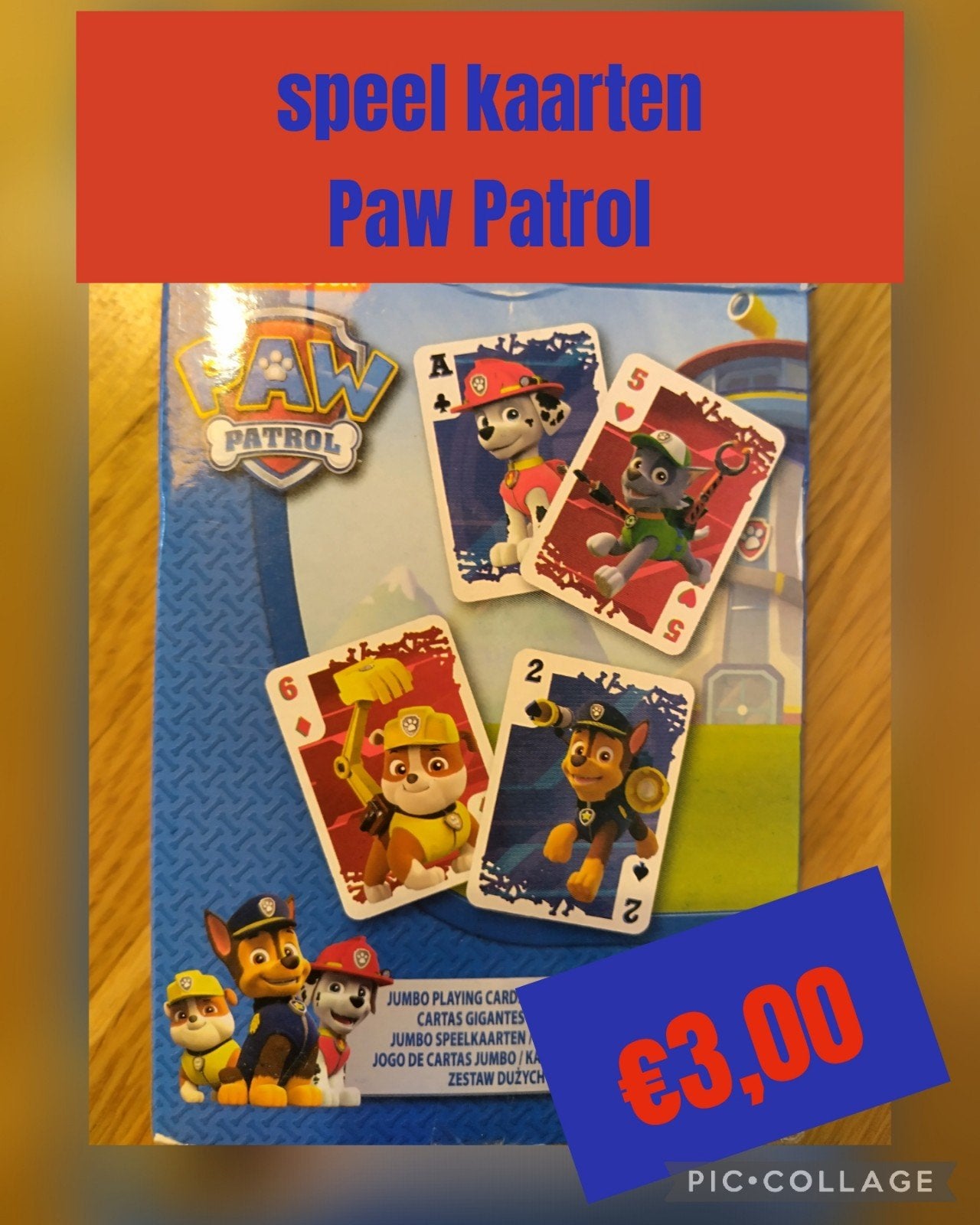 Paw Patrol speelkaarten - Jumbo, Een of twee spelers, Ophalen of Verzenden, Gebruikt, Jumbo