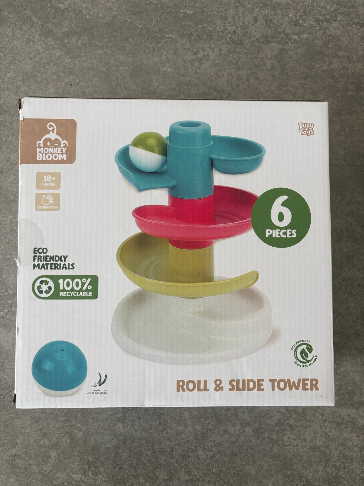 Monkey Bloom Roll & Slide Tower, Ophalen of Verzenden, Zo goed als nieuw, Overige typen