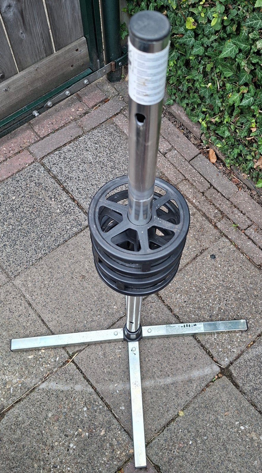Metalen bandenstandaard voor 4 autobanden met velg, Auto diversen, Velgenbomen, Ophalen, Zo goed als nieuw