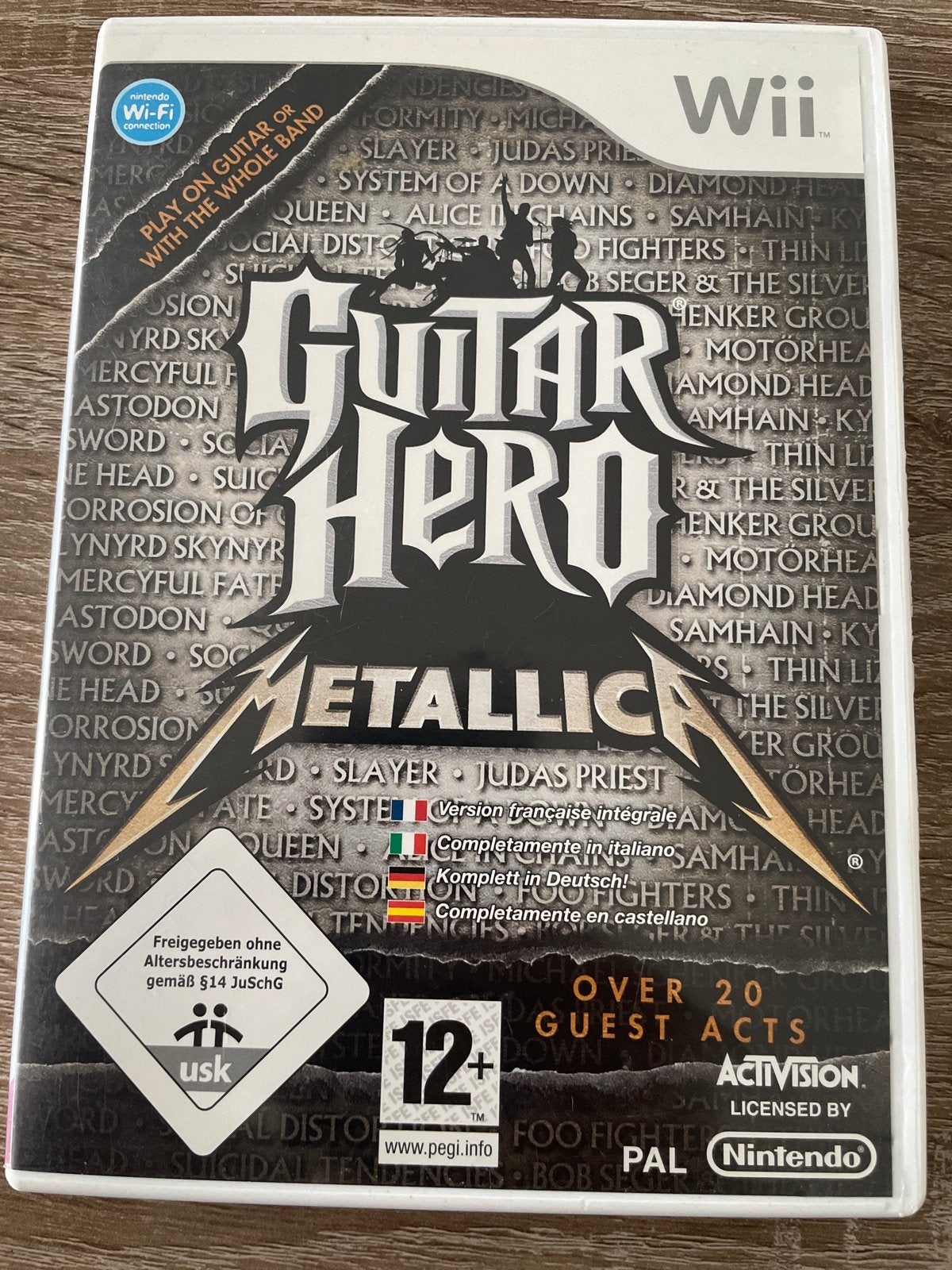 Guitar Hero Metallica - Nintendo Wii, Spelcomputers en Games, Muziek, Gebruikt, Eén computer, Ophalen of Verzenden